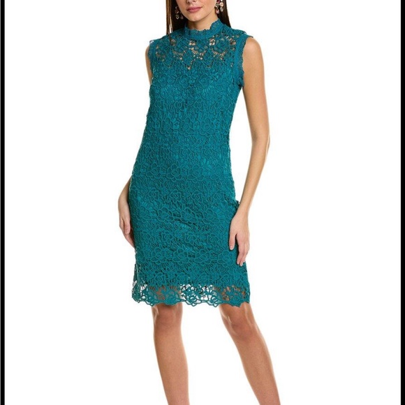 Nanette Leport Sleeveless Lace Highneck Dress - Size 4 - Picture 1 of 3